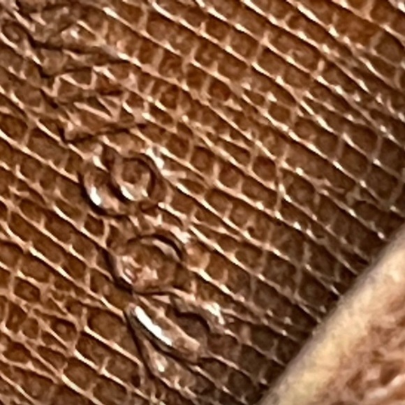 Louis Vuitton Elise Purse In Monogram, Crossgrain Leather with Chain and Charm - Picture 10 of 11